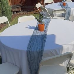 Dusty Blue Cheese Cloths For  Table Decor 