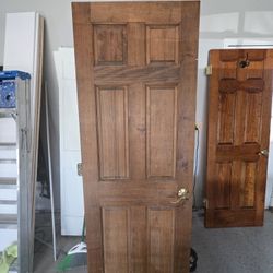 28x30 solid oak Wood door
