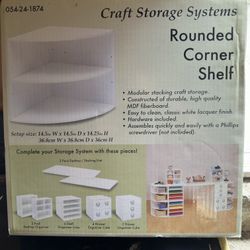Rounded Corner Craft Shelves – New in Box