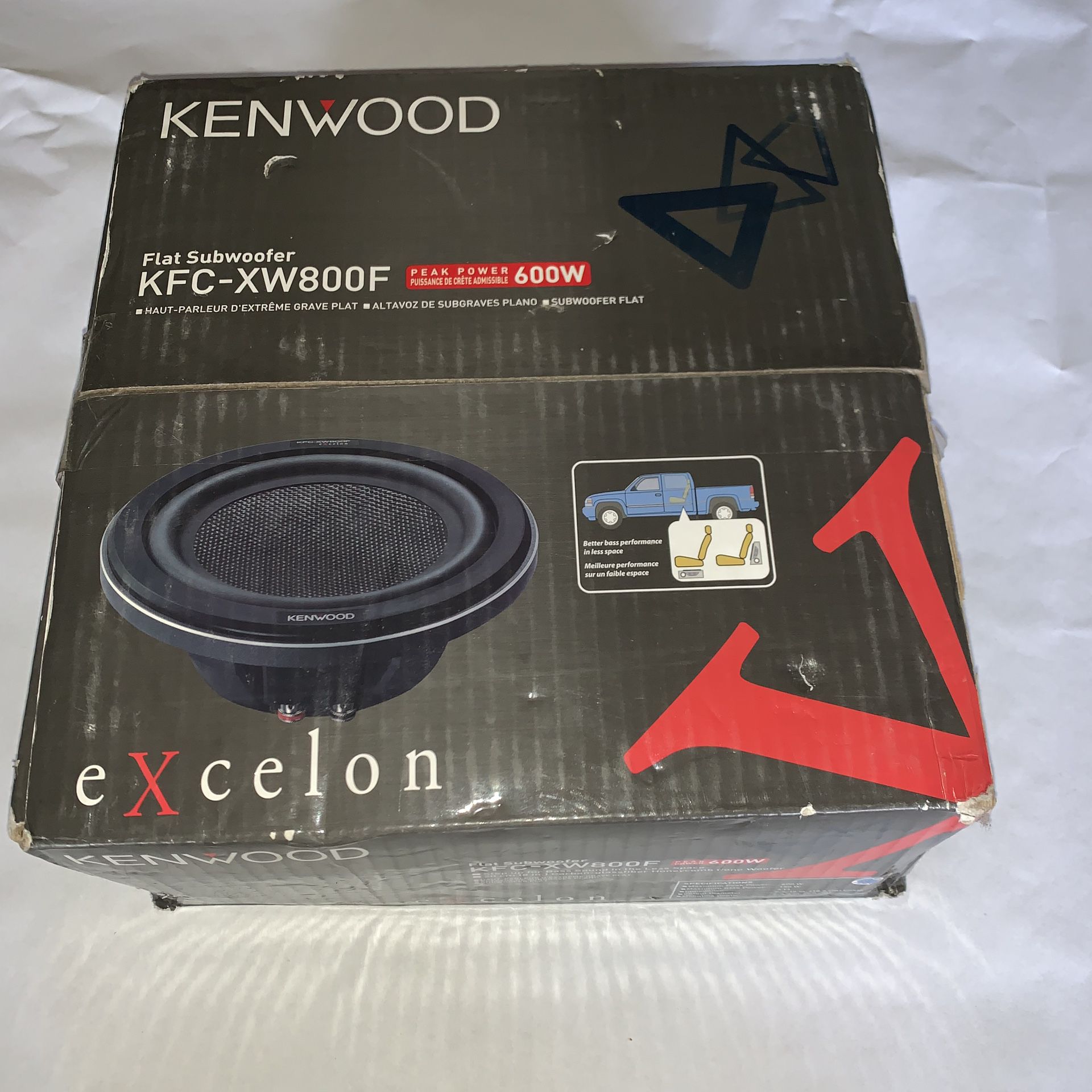 Kenwood KFC-XW800F Flat Subwoofer