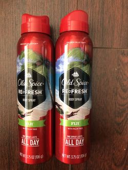 Old Spice Fresher Fiji Scent Body Spray $4 each