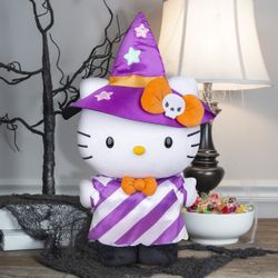 Hello Kitty Halloween Witch Greeter New FIRM
