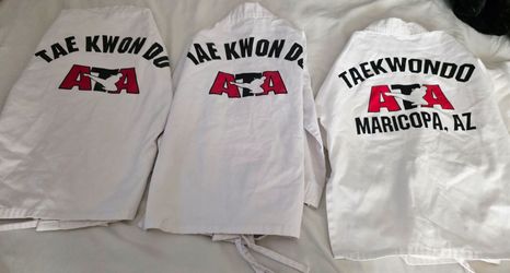 Taekwondo uniform and shirts