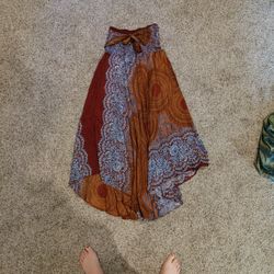 Bohemian Style Skirt/Halter Dress