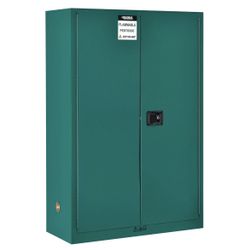 Global Industrial™ Pesticide Storage Cabinet Is- 45 Gallon - Manual Close 43"W x 18"D x 65"Handle (Brand new) *DONT HAVE ANY USE FOR IT*