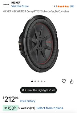 12” Kicker Subwoofer