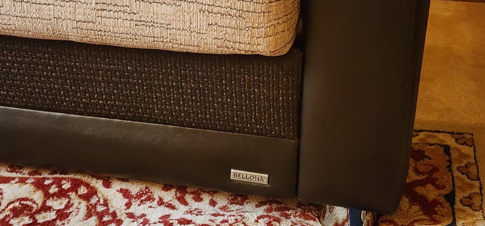 Bellona Futon Coach and Loveseat With Storages Like New.