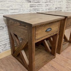 Rustic Farmhouse Nightstand 