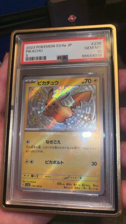 PSA 10 Pikachu Shiny Treasure ex 236/190 S Japanese Pokemon Card