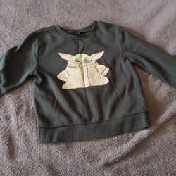 Baby Yoda Sweatshirt Size 5t