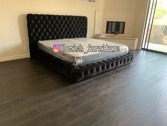 New In Box King Bed Frame With Mattress (Read Description Below)