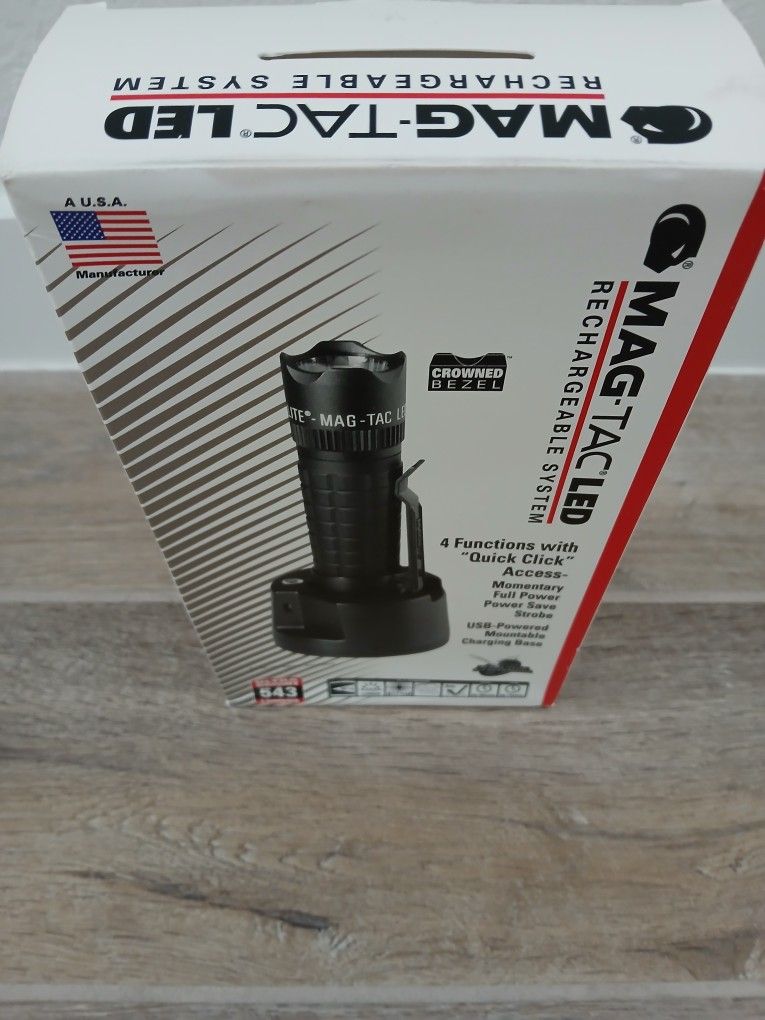 Mag Tac LED Rechargeable Flashlight