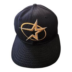 VTG 59Fifty New Era Authentic Diamond Collection Houston Astros gold star Hat