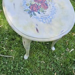 Vintage Solid Wood Side Table