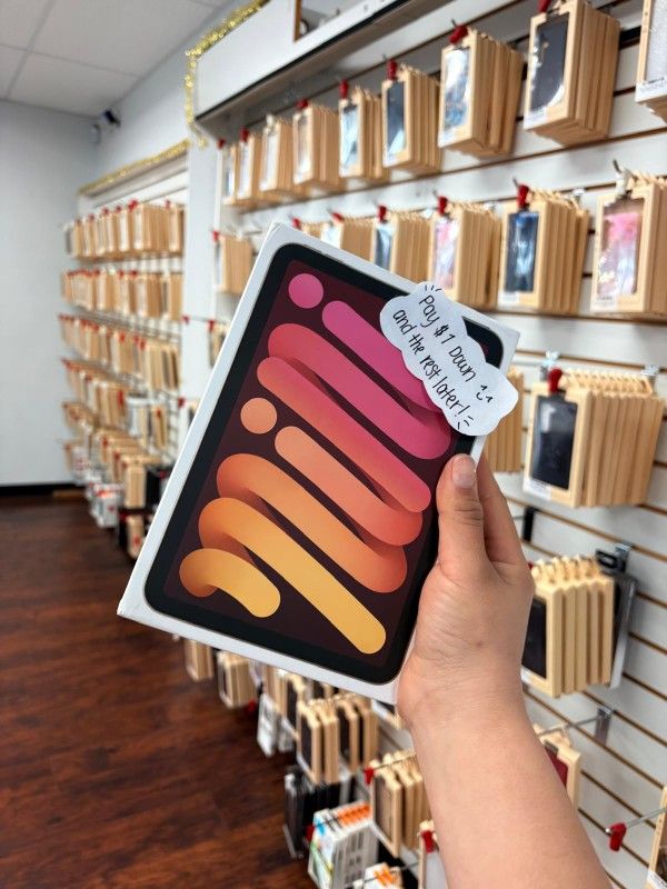 Apple IPad Mini 7 Tablet New - Pay $1 To Take It Home Today and pay the rest later.