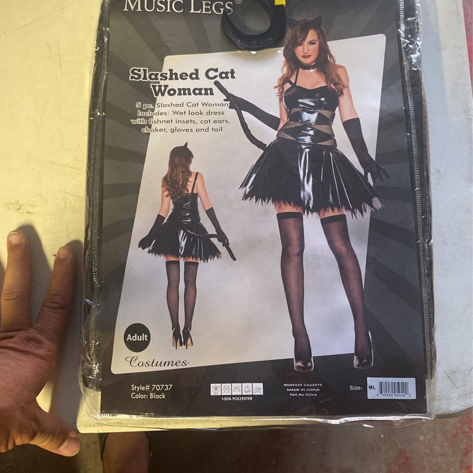 Slashed Cat Women Costume , New I Have 2 Of Them For 20.00 Or 10.00 Each