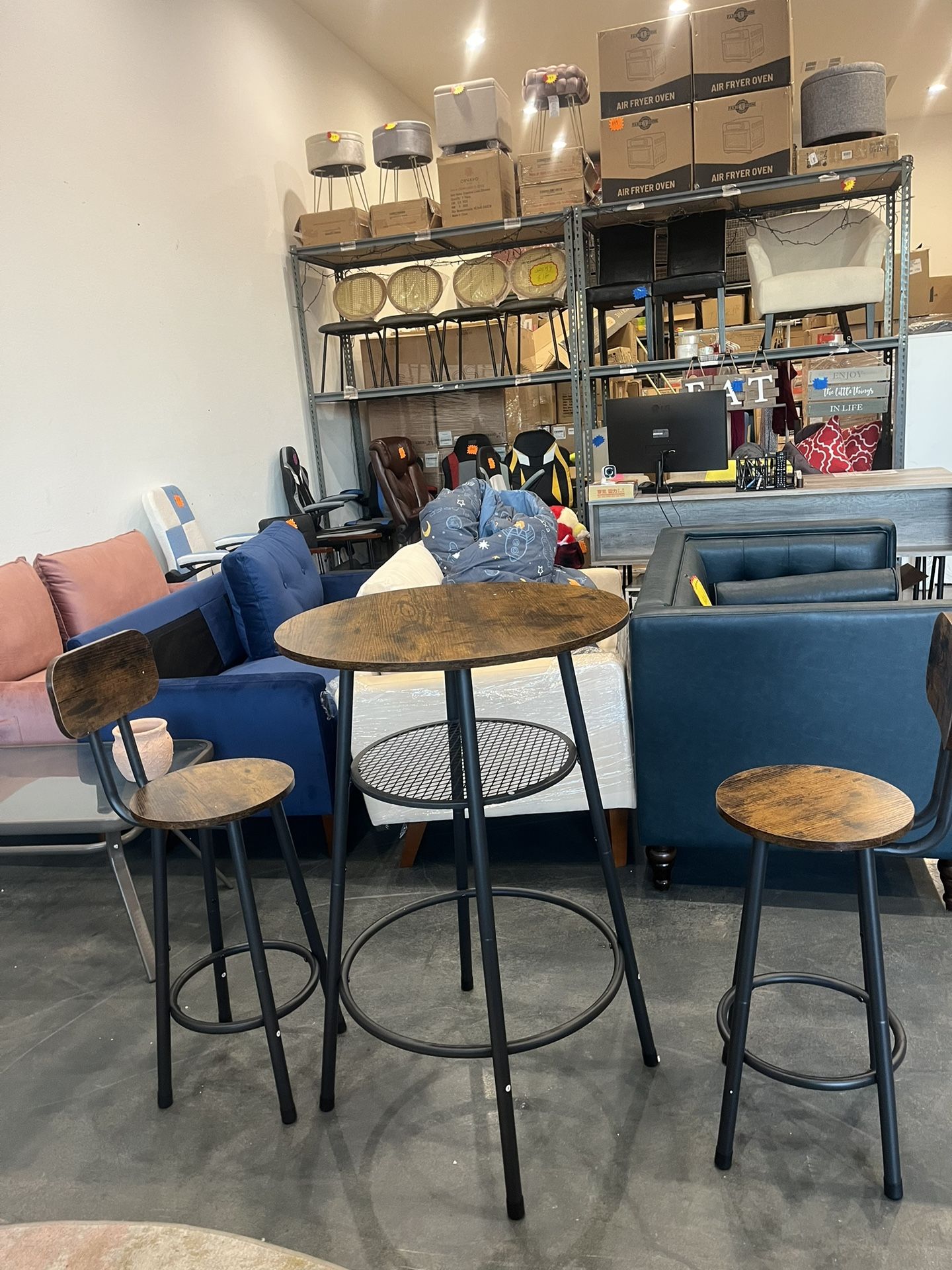 Piece Pub Table Set, Tier Small Round bar Bistro Table