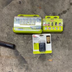 Ryobi carpentry, tools, and floor water meter