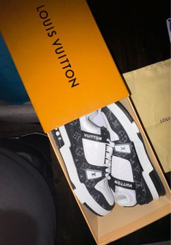 Louis Vuitton Trainer Sneaker - Denim Monogram - Size 9