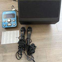 Singtrix Karaoke Machine With Speaker And 2 Microphones