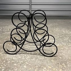 Wrought Iron Metal Wine Rack