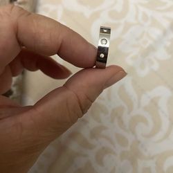 Stainless Steel Wedding Band Size 6.5