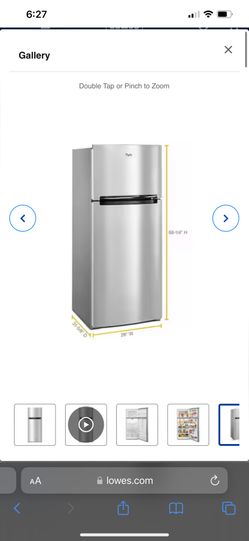 Whirlpool 17.6 Cu Ft Top Freezer Refrigerator
