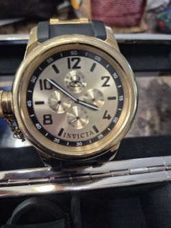 Gold men's invicted dive watch