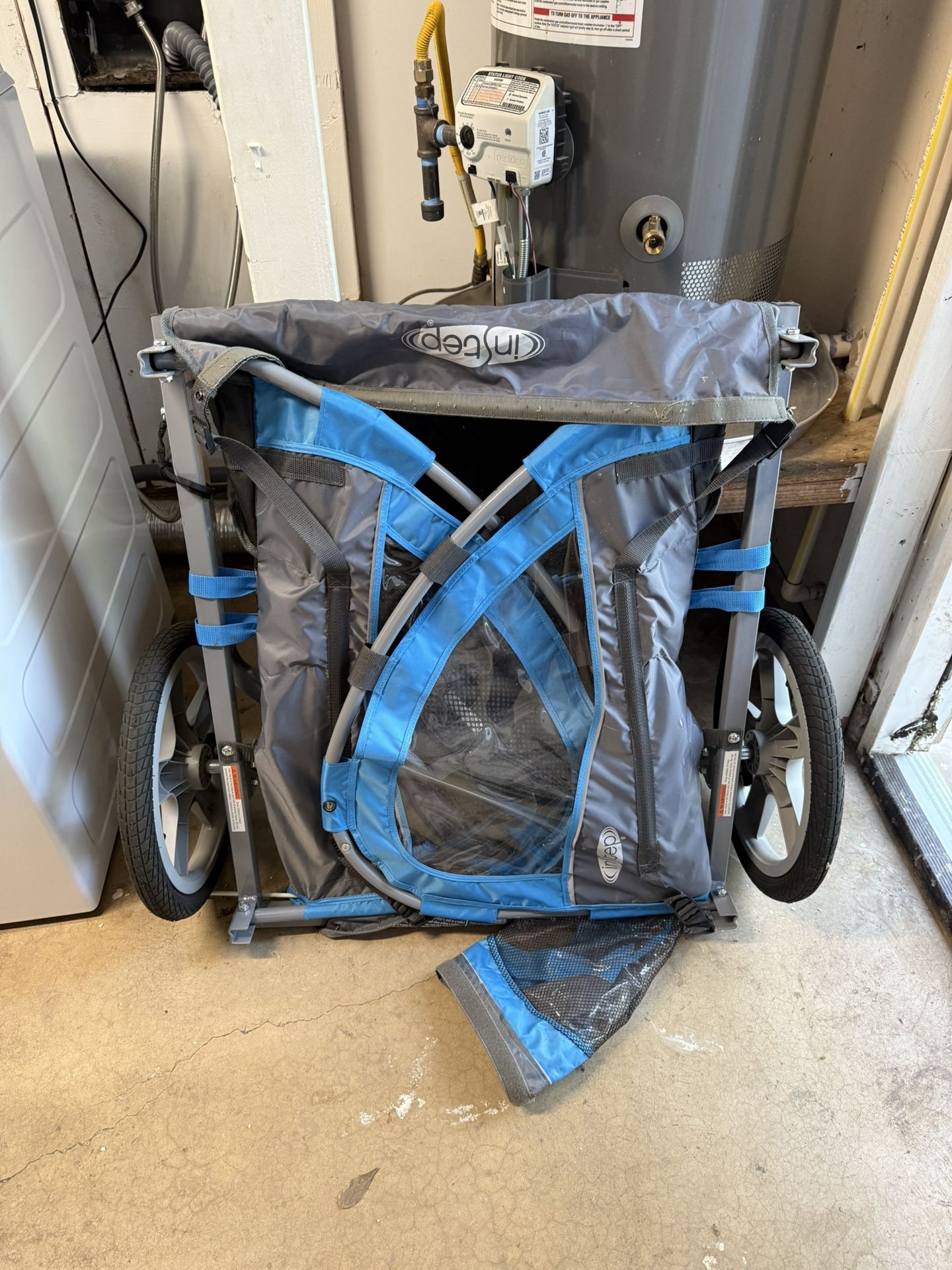 Instep Take 2 Foldable Tow Behind Bike - Blue