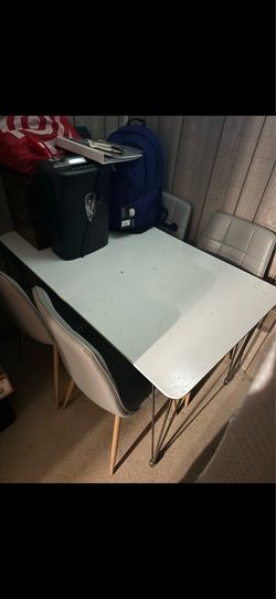 Table and 4 chairs