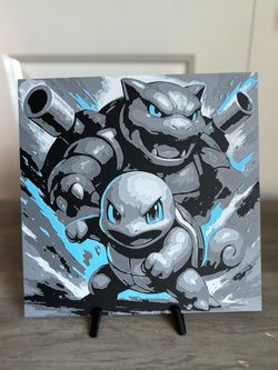 Squirtle Evolves 3D Art