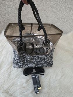 Transparent Smoke Tote with Rope Handles