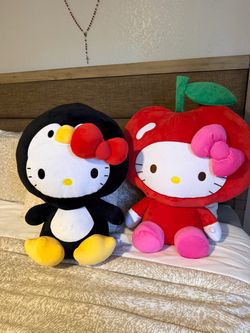 Hello Kitty Plush Set Penguin and cherry 🍒 Costume