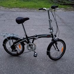 BC Brand Folding Bike Ready To Ride Good Used Condition Minor Patina But Functions 100 Percent 