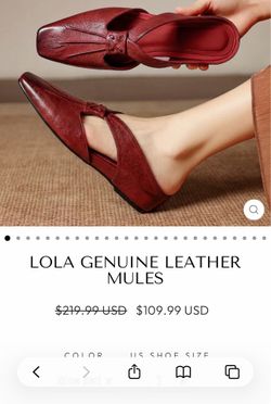 Women's leather shoes