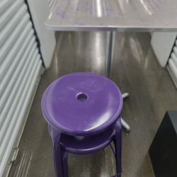 High Boy Table  Custom Epoxy -With Stools