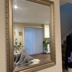 Gold frame Mirror 