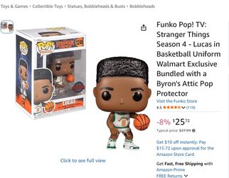 Walmart Exclusive Stranger Things Lucas
