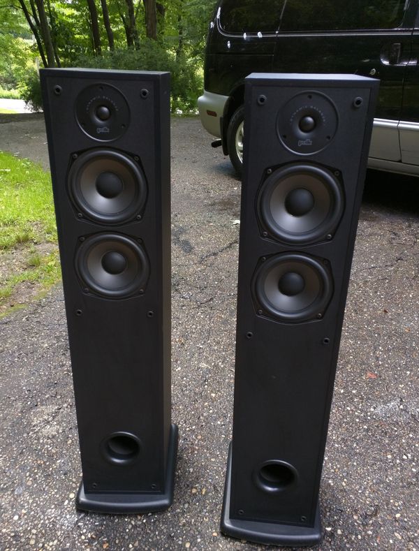 Vintage Polk Audio R40 Floorstanding Speakers Good For Sale