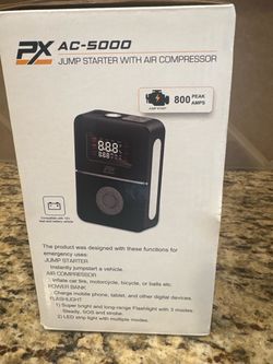 Jump starter and air compressor