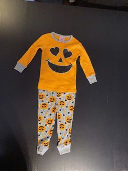 Toddler Halloween Pumpkin Pajamas