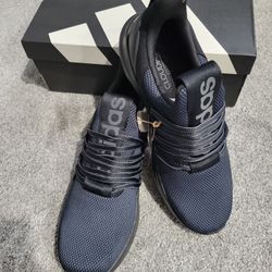 NEW Adidas Lite Racer Adapt 7.0 - Men’s Size 10 - Legend Ink Black/Grey Slip-On NIB