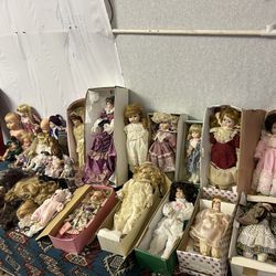 Doll Collection  Hair Clothes As Is Small Big In my Warehouse In Lake Stevens 