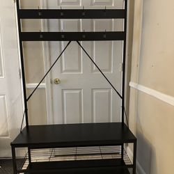 Coat Rack Shoe Bench