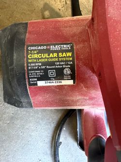 Chicago brand circular saw excellent use condition 7 1/4