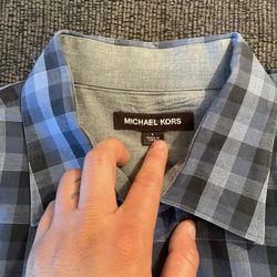 Michael Kors Long Sleeve Dress Up Shirt 