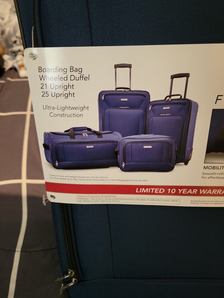New American Tourister Piece Luggage Set