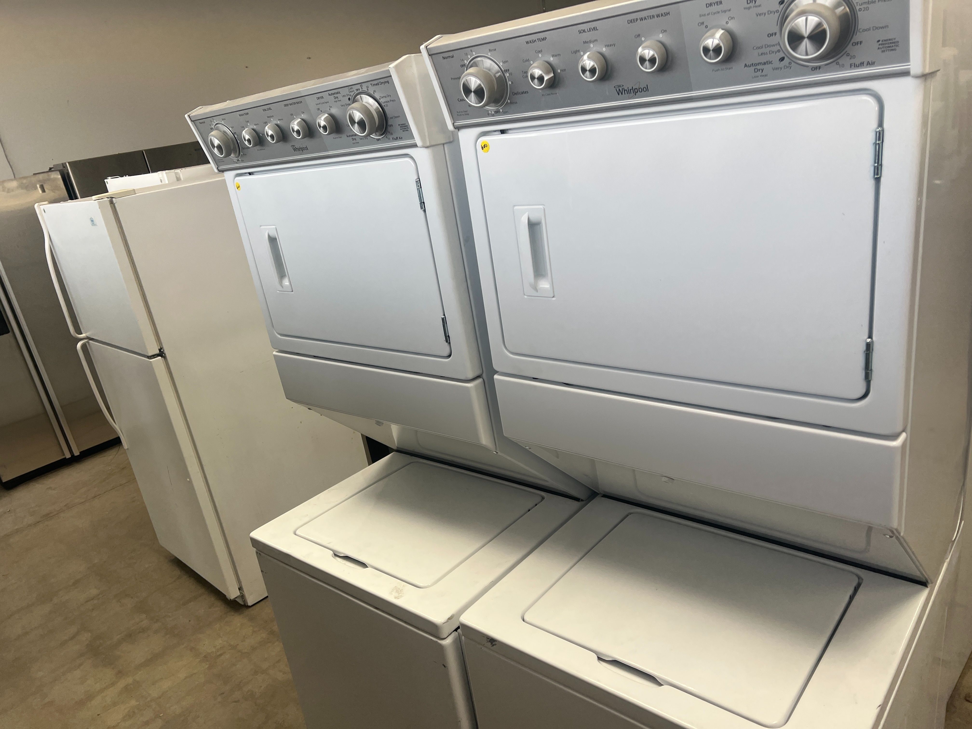 Whirlpool full size stackable washer and dryer combo   -free delivery