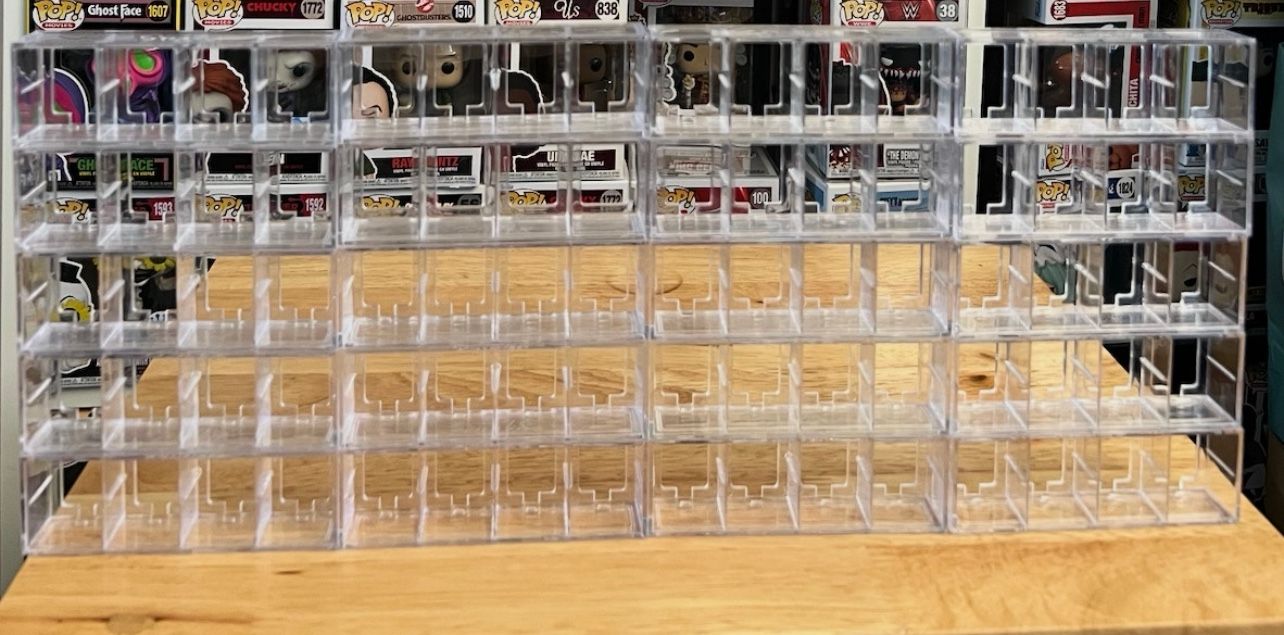 20 Bitty Pop Funko Shelves (EACH SHELF HOLDS 4) Figurines Toys Bittys Vinyl