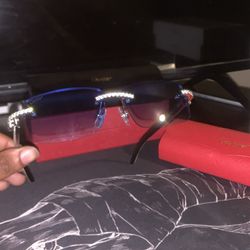 White Marble Frame Cartier Buffs 